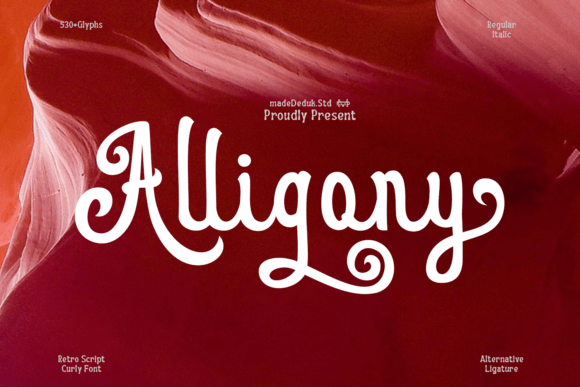 Alligony: A Delicate Handwritten Font for Thoughtful Branding