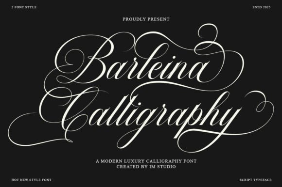 Barleina Calligraphy: A Script Amp Typeface That Earns Its Space in Real Campaigns