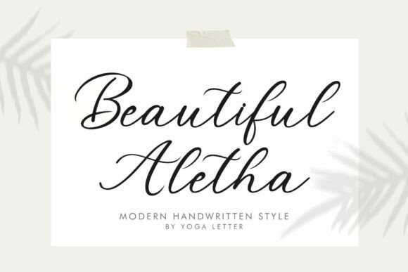 Beautiful Aletha: A Handwritten Font That Breathes Quiet Confidence