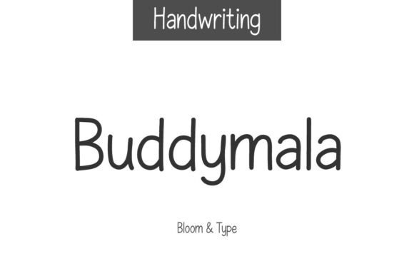 Buddymala: A Friendly Handwritten Font for Editorial Warmth