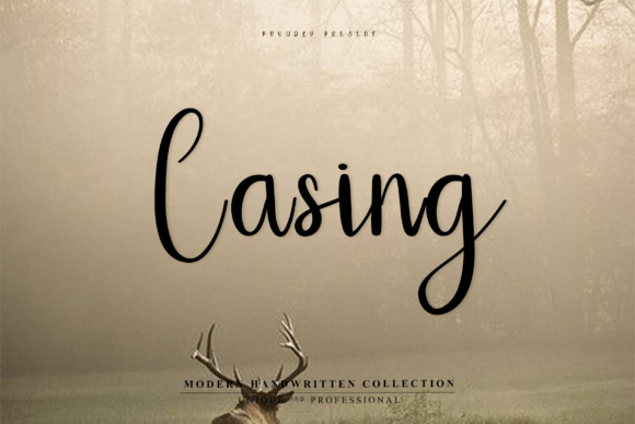 Casing: A Modern Handwritten Script Font for Digital Design