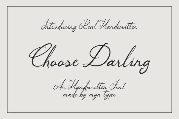 Choose Darling: A Premium Script Font That Elevates Real Small Business Branding