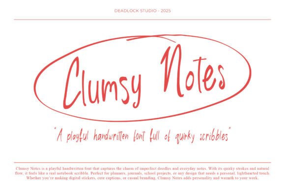 Clumsy Notes: A Handwritten Font That Makes Your Brand Feel Human