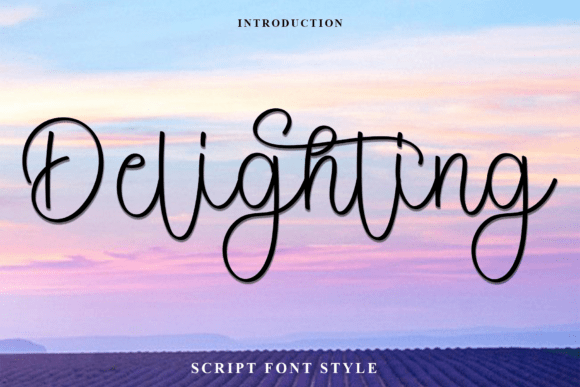 Delighting: A Thoughtful Script Font for Editorial Warmth