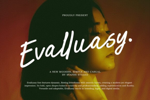 Evalluasy: A Modern Script Font That Feels Like It Was Made for Real Branding