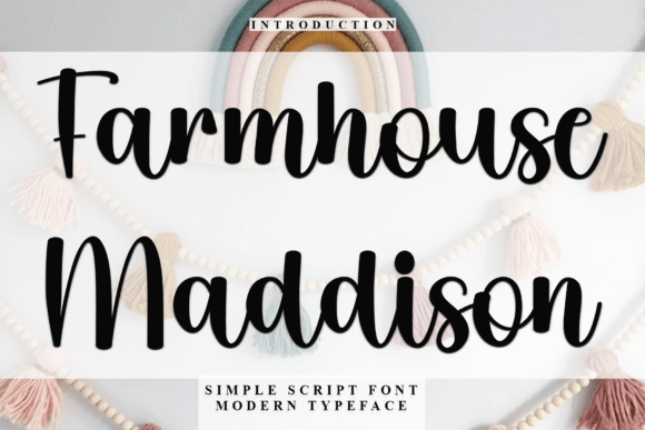 Farmhouse Maddison: A Thoughtful Script Font for Digital Branding