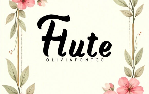 Flute: A Modern Script Font That Feels Like Handwritten Elegance