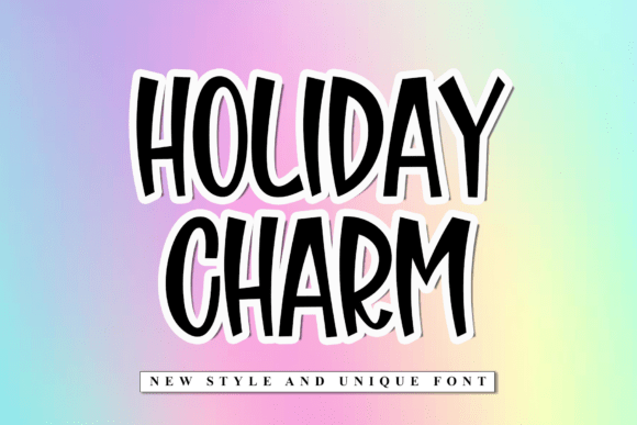 Holiday Charm Font: Minimal Elegance for Handmade Labels & Printables