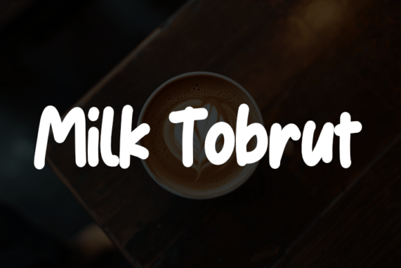 Milk Tobrut: A Script Amp Font for Editorial Elegance