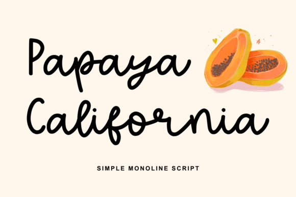 Papaya California: A Thoughtful Script Font for Editorial Calm
