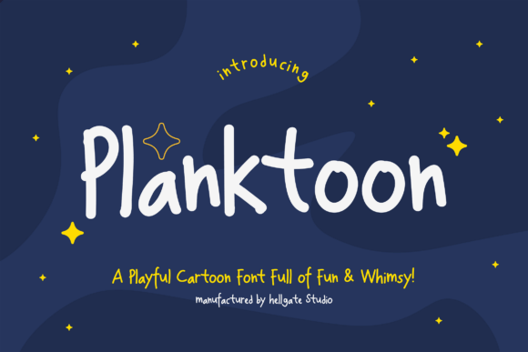 Planktoon: A Playful Script Font for Digital Branding