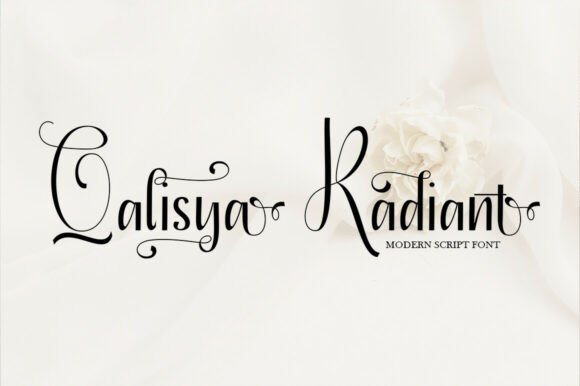 Qalisya Radiant: A Refined Script Font for Editorial Design