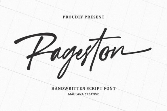 Rageston: A Handwritten Script Font That Cuts Through the Feed
