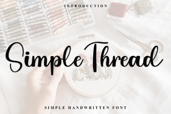 Simple Thread: A Warm, Playful Script Font for Handmade Brands