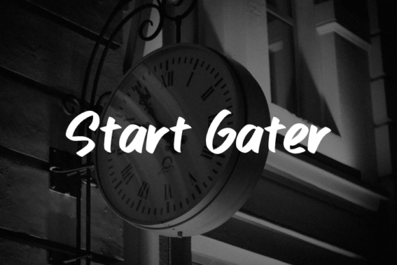 Start Gater: A Confident Brush Script for Editorial Moments