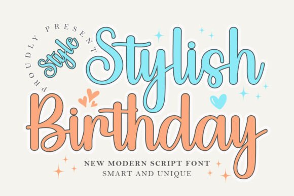 Stylish Birthday: A Handwritten Font That Elevates Digital Branding