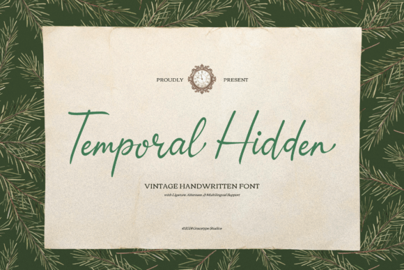 Temporal Hidden: A Vintage Handwritten Font That Makes Your Campaign Feel Human