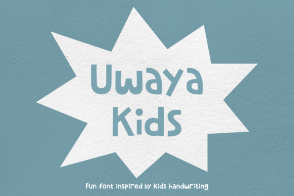 Uwaya Kids: A Handdrawn Script Font for Authentic Kid-Centric Marketing